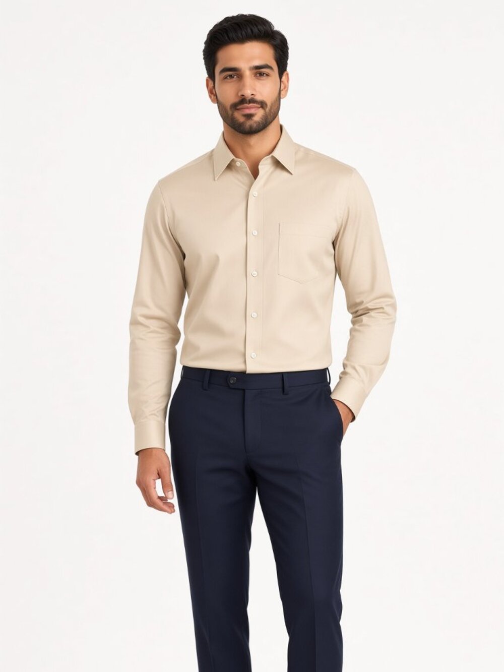 Joseph & Feiss Cream Dress Shirt